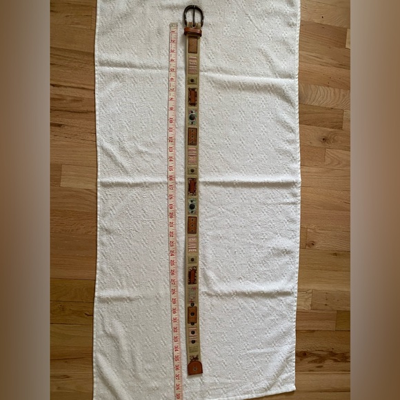 Women’s Fabric Fossil Belt Boho - Picture 2 of 3